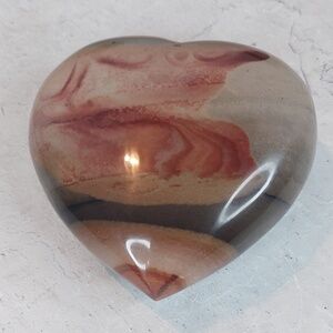 Puffy Polychrome Jasper Heart | Joy • Grounding • Creative Flow